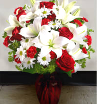 TT-ARR80]: STARGAZER LILY ARRANGEMENTby Twin Towers Florist