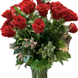 Dozen Red Rose Arrangement