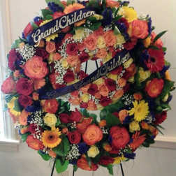 Standing Double Ring Memorial Wreathes