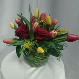 Roses & tulips
