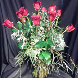 Dozen Long Stem Red Roses