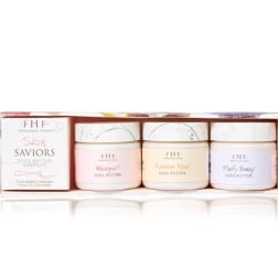 Set of three shea butter jars in a box