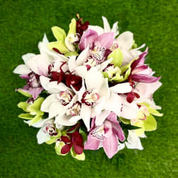 TROPICAL ORCHID CLUTCH BOUQUET