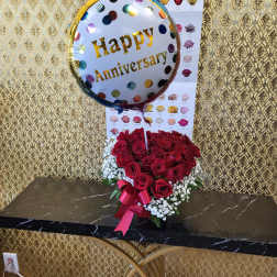 Happy anniversary WITH LOVE arrangement SPECIAL