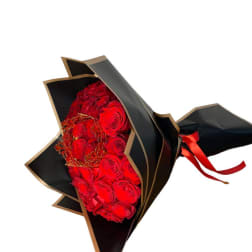 Buchon 50 Red Roses Wrapped