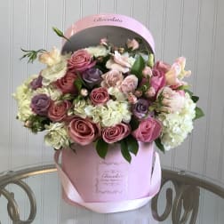 Layla - Roses, Spray Rose, Licentious and Lush White Hydrangeas.