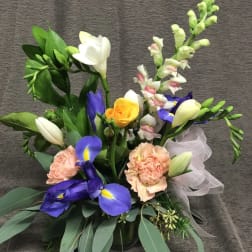 Bud Vase with an Added Rose