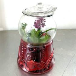 Nostalgic Red Gumball Machine Terrarium & Cookie Jar