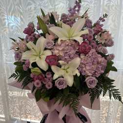 Grand opening basket lavender theme