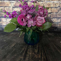 Deep Purple and Blue Hues Bouquet