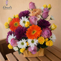 Joyful Sunset Basket