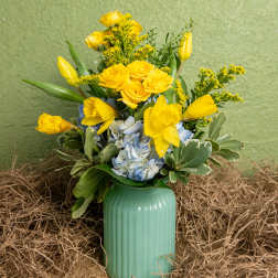 Blue Bunny Arrangement