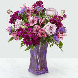 Purple Presence™ Bouquet- VASE INCLUDED