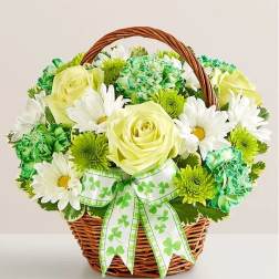 St. Patrick’s Day Flower Basket