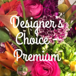 Bright mixed bouquet with pink, purple, orange, and yellow flowers