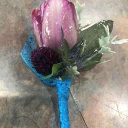 PURPLE AND BLUE PROM BOUT