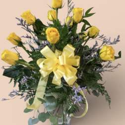 A Dozen of Yellow nothing says friendship like yellow roses