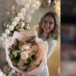 You make me dizzy as I spin in circles like this beautiful hand tied 360° beautiful bouquet.