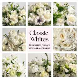 Classic Whites Designer's Choice Vase Arrangement