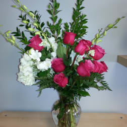 Roses, tulips, hydrangea, orchids, myrtle