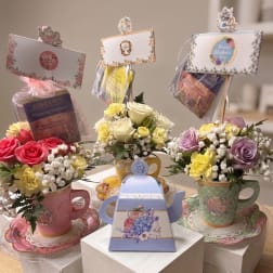 Tea for Me Floral Arrangement and Candy Duo