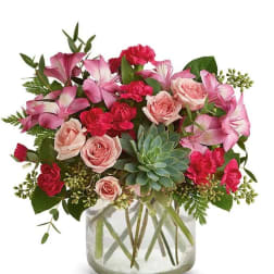 Succulents and Roses