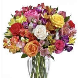 Half Dozen Rose and Alstromeria