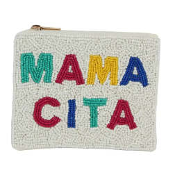 Beaded coin purse- MAMACITA