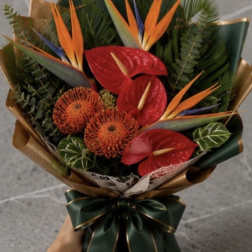 Tropical Luxe Wrapped Bouquet