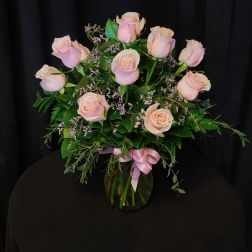 Dozen Pink Roses