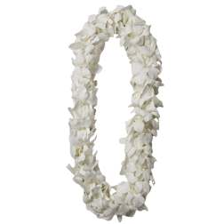 Orchid Lei Double White