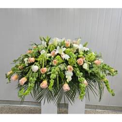 Sweet Shimmer Casket Spray