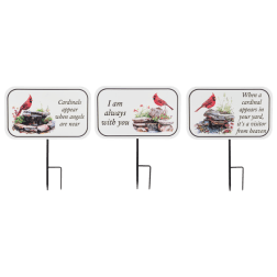 GANZ - Watercolor Cardinal Mini Garden Stake