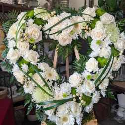 White and Green Heart