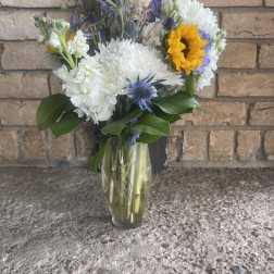 Foot ball bud vase