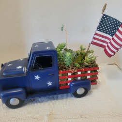 Large Tin 4th of July Truck