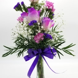 "I Love You to the Moon!" Bud Vase Arrangement