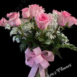 Dozen Pink Roses