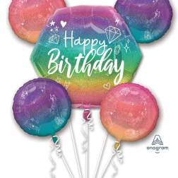 Sparkle Happy Birthday Balloon Bouquet