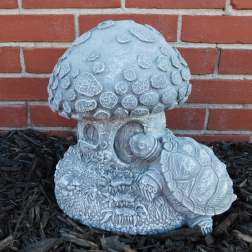 MUSHROOM WITH TURTLE STATUE