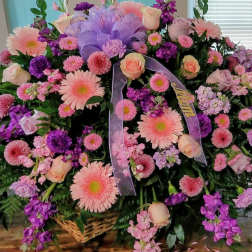 Pastel Casket Cover