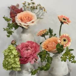 San Francisco made Ceramic Bud Vase Trio