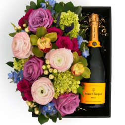 Flora Box Pastel Veuve Clicquot Brut