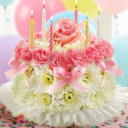 Birthday Flower Cake Pastel