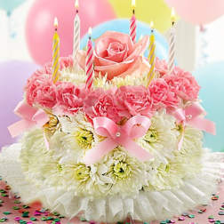 Birthday Flower Cake Pastel- BD1126