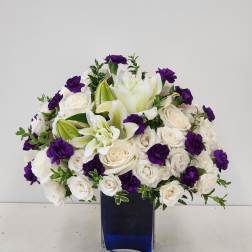 Violets in Blue