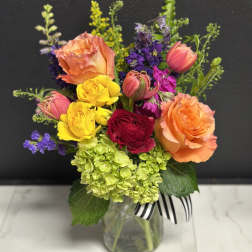 Vibrant Bloom Jar