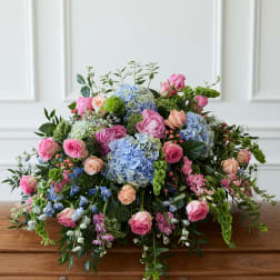 Pastel Garden Casket Cover