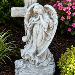 Angel of Peace Cross Statue