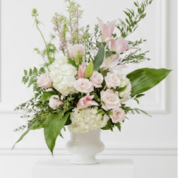 White and Pink Urn